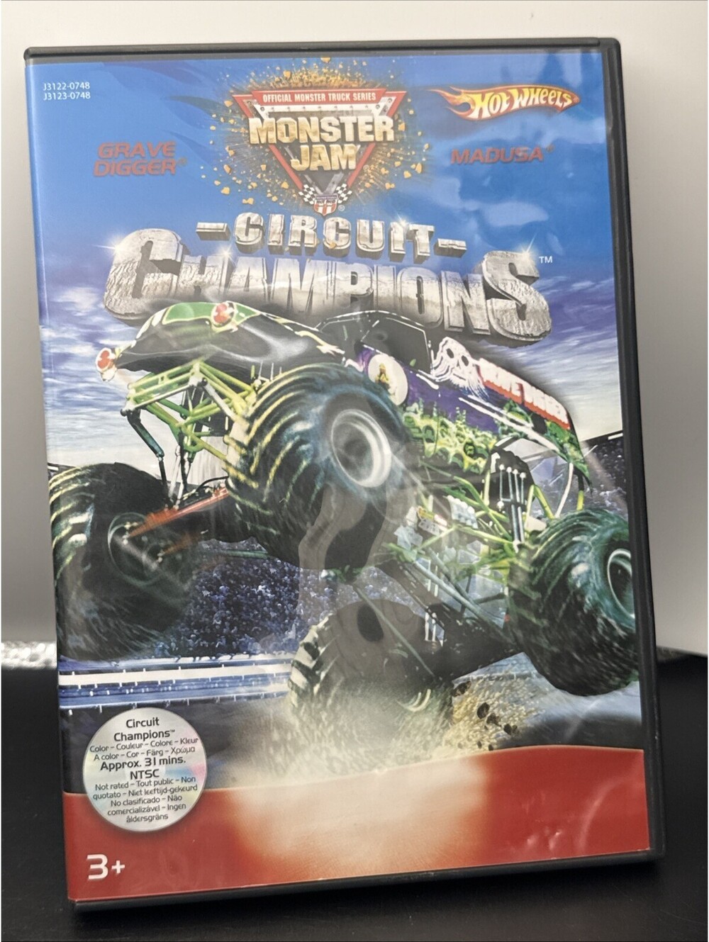 Monster Jam Circuit Champions DVD Grave Digger Madusa 04 World Finals Hot Wheels